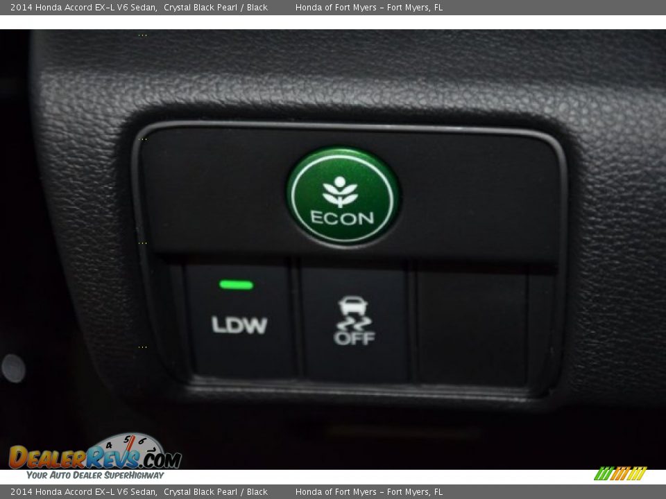 2014 Honda Accord EX-L V6 Sedan Crystal Black Pearl / Black Photo #11
