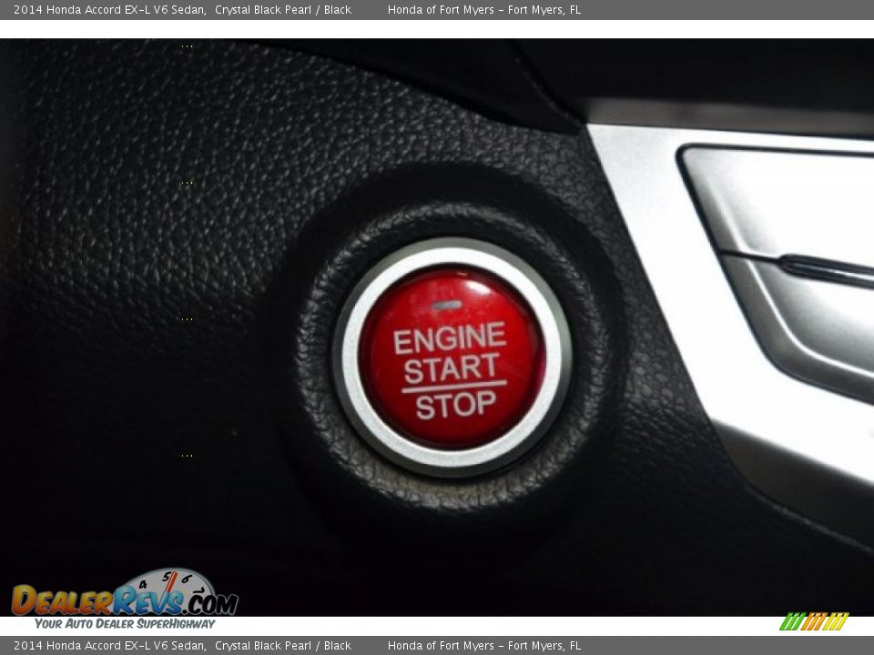 2014 Honda Accord EX-L V6 Sedan Crystal Black Pearl / Black Photo #12