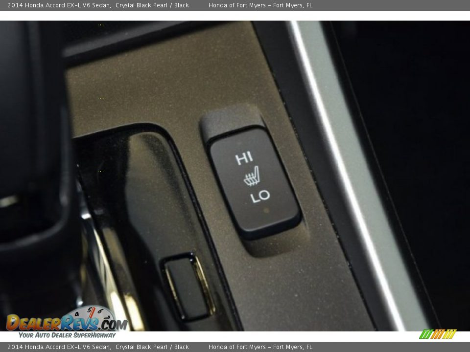 2014 Honda Accord EX-L V6 Sedan Crystal Black Pearl / Black Photo #13