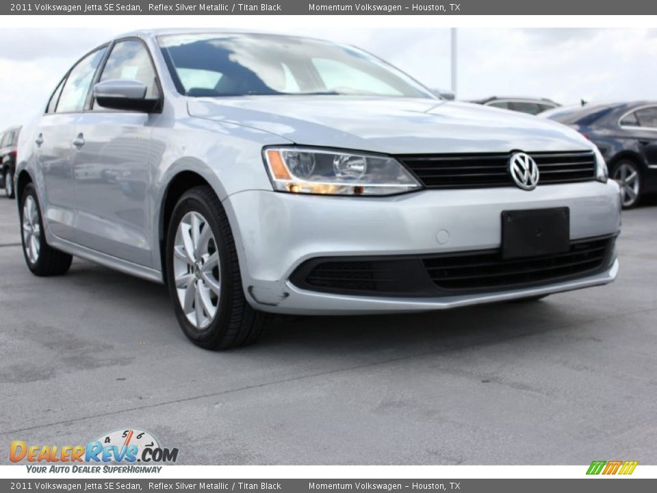 2011 Volkswagen Jetta SE Sedan Reflex Silver Metallic / Titan Black Photo #1