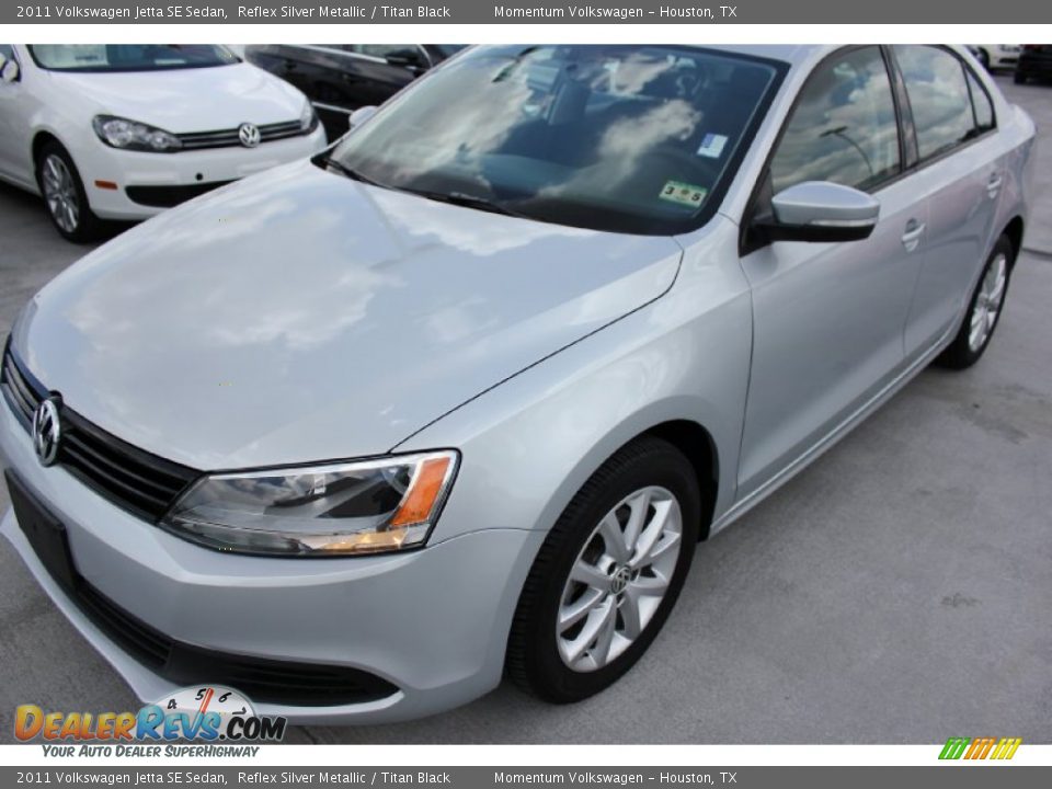 2011 Volkswagen Jetta SE Sedan Reflex Silver Metallic / Titan Black Photo #3