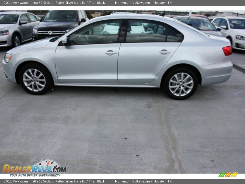 2011 Volkswagen Jetta SE Sedan Reflex Silver Metallic / Titan Black Photo #5