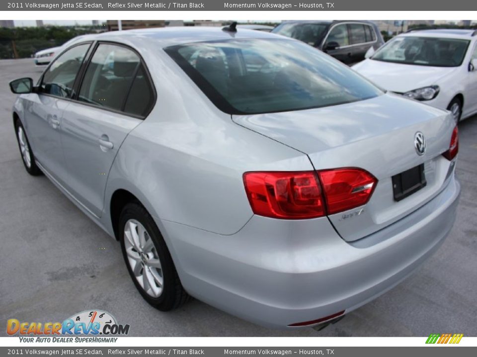 2011 Volkswagen Jetta SE Sedan Reflex Silver Metallic / Titan Black Photo #6