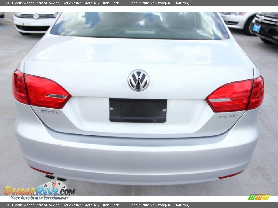2011 Volkswagen Jetta SE Sedan Reflex Silver Metallic / Titan Black Photo #7
