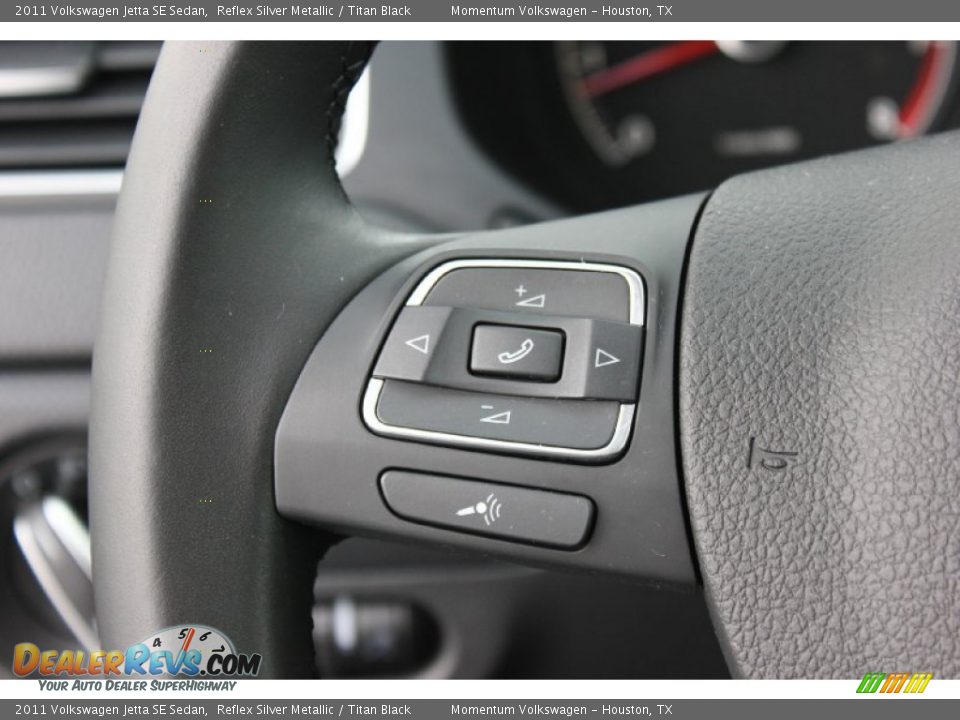 2011 Volkswagen Jetta SE Sedan Reflex Silver Metallic / Titan Black Photo #20