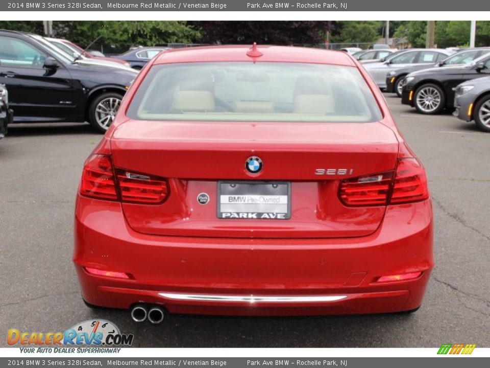 2014 BMW 3 Series 328i Sedan Melbourne Red Metallic / Venetian Beige Photo #4