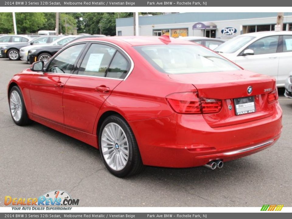 2014 BMW 3 Series 328i Sedan Melbourne Red Metallic / Venetian Beige Photo #5