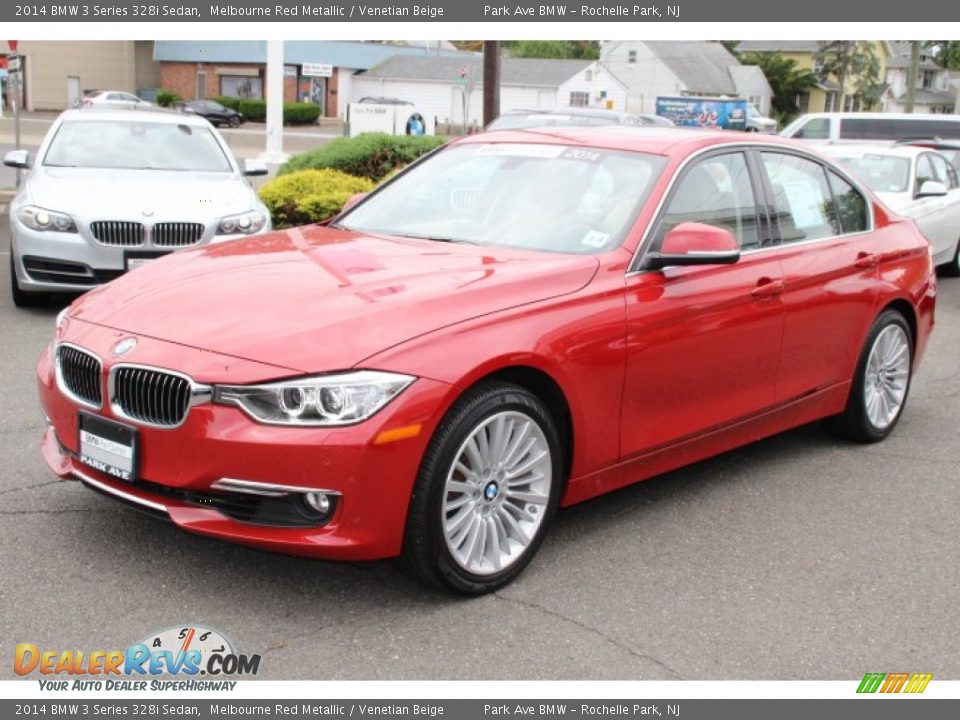 2014 BMW 3 Series 328i Sedan Melbourne Red Metallic / Venetian Beige Photo #7
