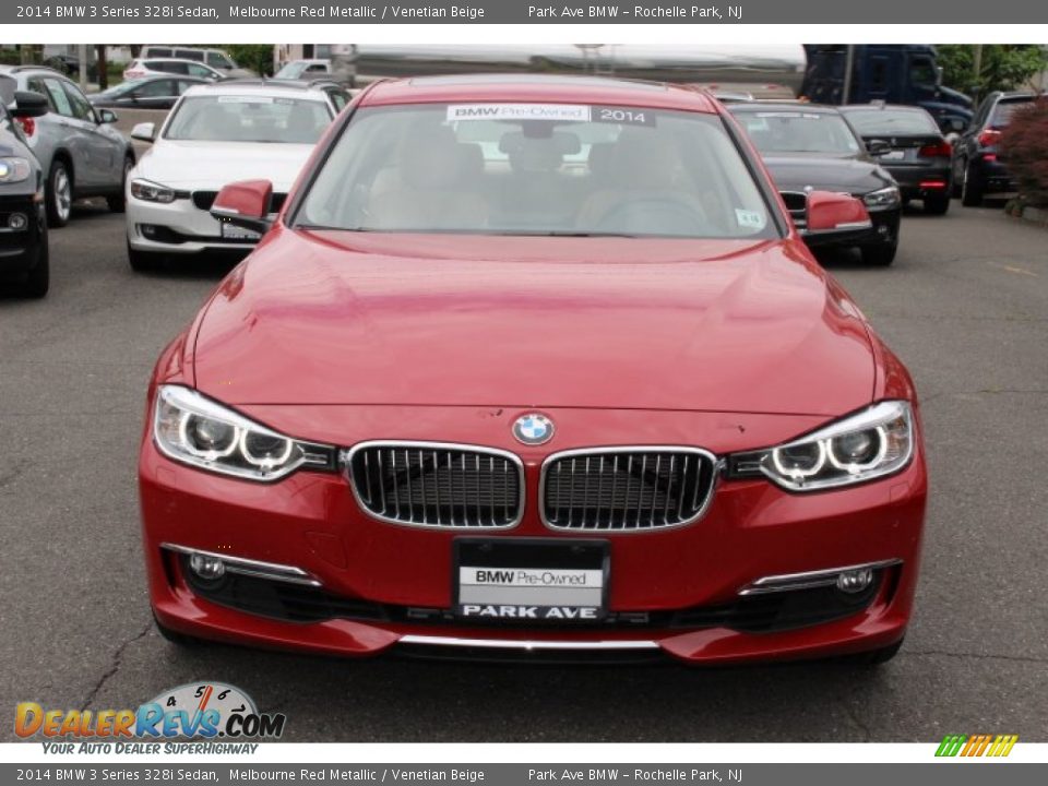2014 BMW 3 Series 328i Sedan Melbourne Red Metallic / Venetian Beige Photo #8