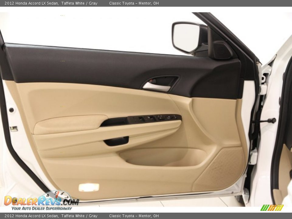 2012 Honda Accord LX Sedan Taffeta White / Gray Photo #4