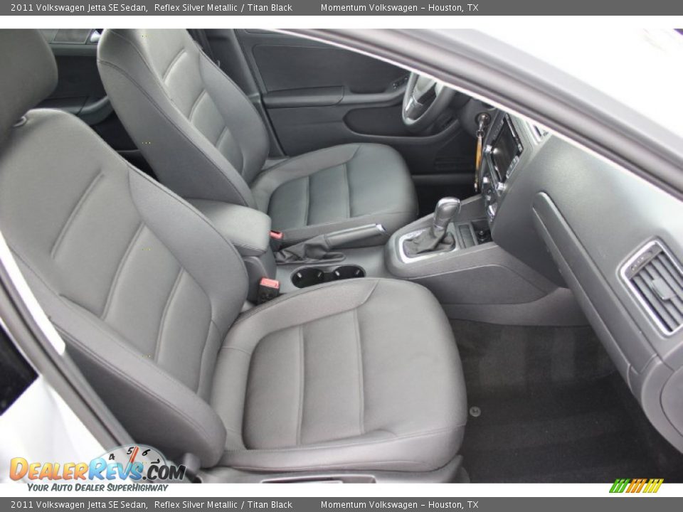 2011 Volkswagen Jetta SE Sedan Reflex Silver Metallic / Titan Black Photo #33
