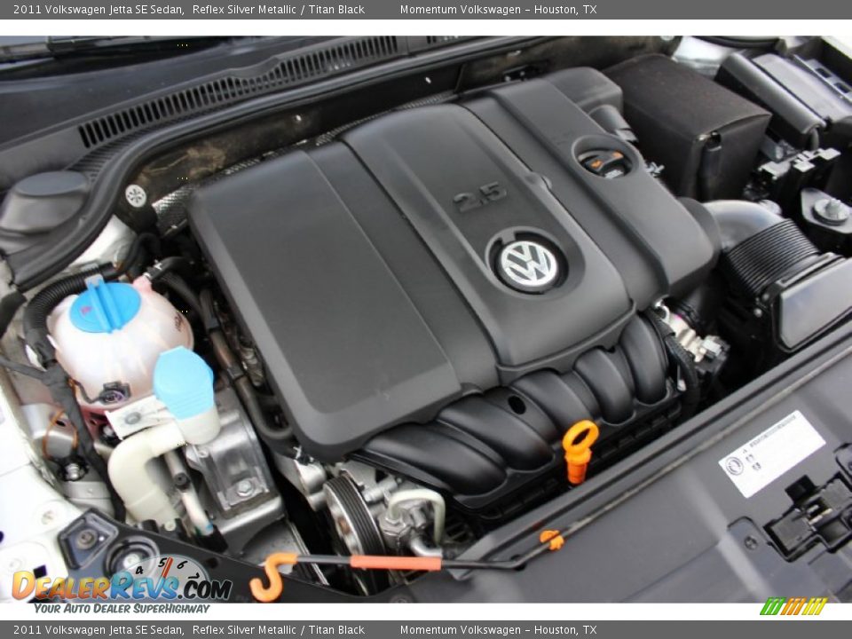 2011 Volkswagen Jetta SE Sedan Reflex Silver Metallic / Titan Black Photo #34