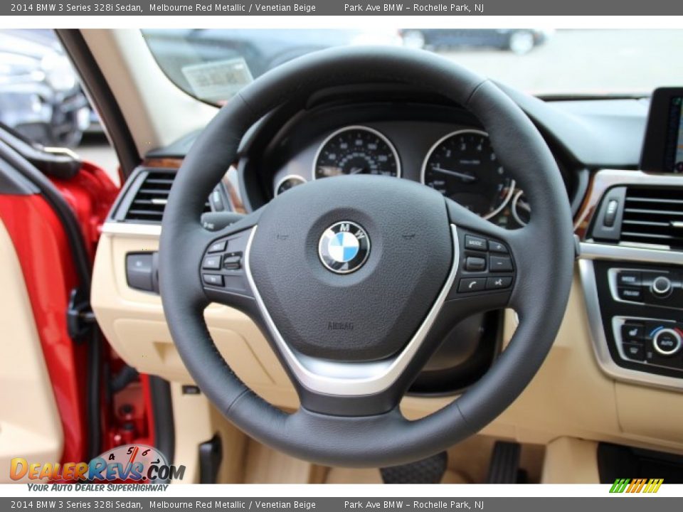 2014 BMW 3 Series 328i Sedan Steering Wheel Photo #17
