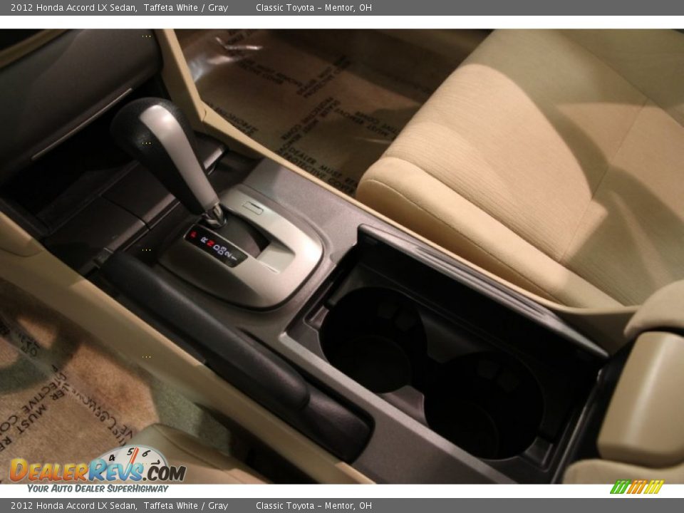2012 Honda Accord LX Sedan Taffeta White / Gray Photo #12