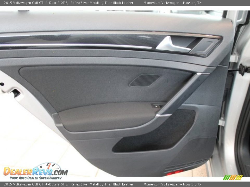 2015 Volkswagen Golf GTI 4-Door 2.0T S Reflex Silver Metallic / Titan Black Leather Photo #17