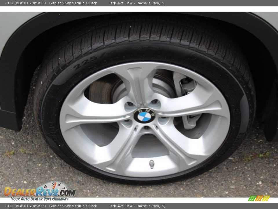 2014 BMW X1 xDrive35i Glacier Silver Metallic / Black Photo #32