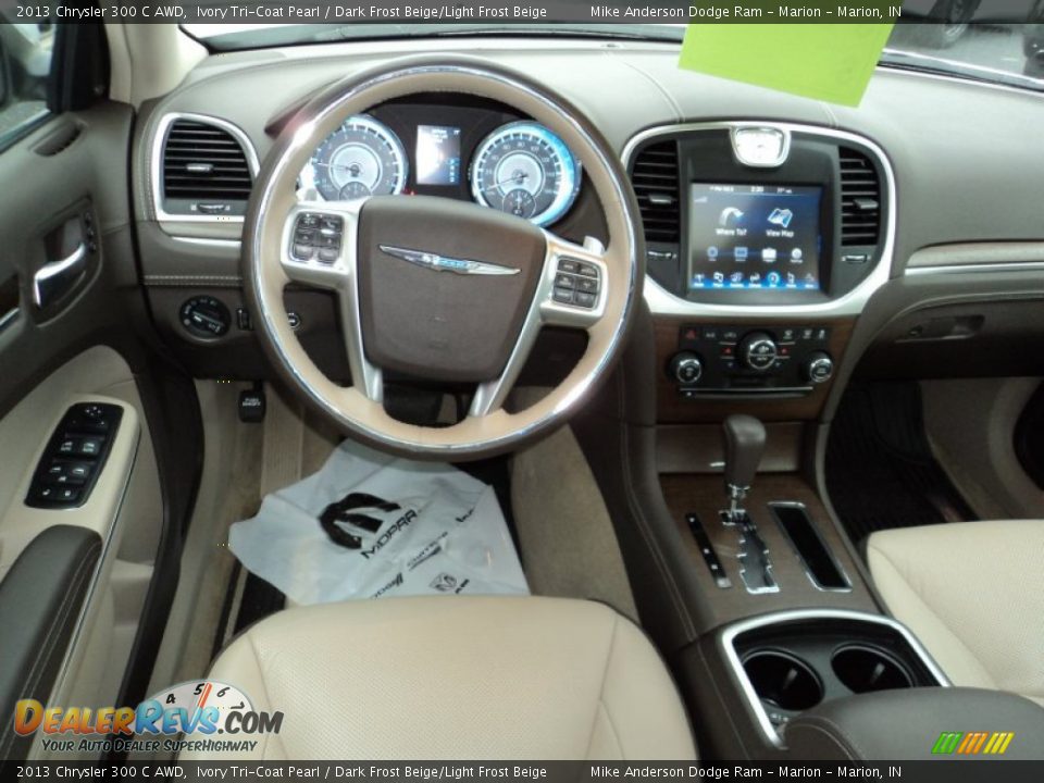 2013 Chrysler 300 C AWD Ivory Tri-Coat Pearl / Dark Frost Beige/Light Frost Beige Photo #4
