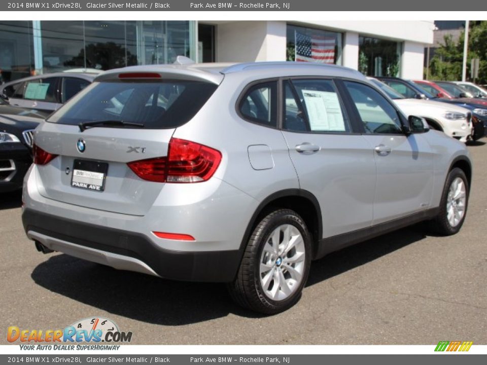 2014 BMW X1 xDrive28i Glacier Silver Metallic / Black Photo #3