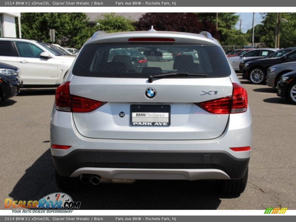 2014 BMW X1 xDrive28i Glacier Silver Metallic / Black Photo #4
