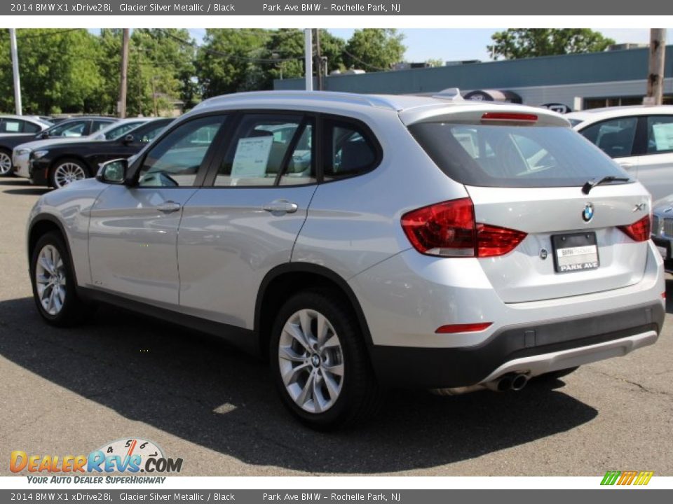 2014 BMW X1 xDrive28i Glacier Silver Metallic / Black Photo #5
