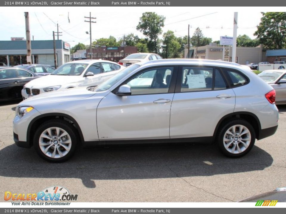 2014 BMW X1 xDrive28i Glacier Silver Metallic / Black Photo #6
