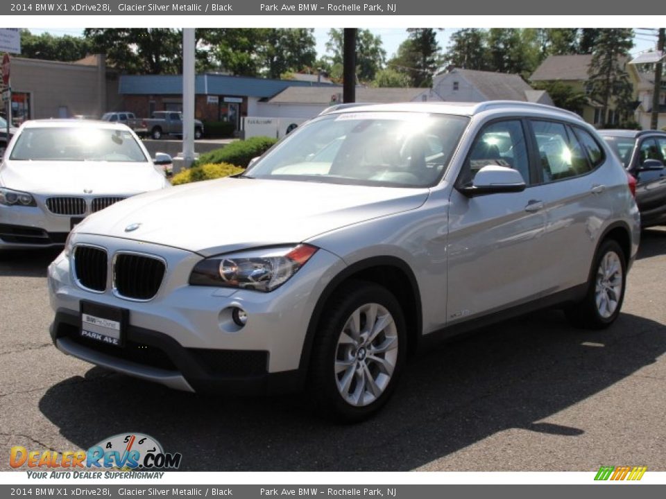 2014 BMW X1 xDrive28i Glacier Silver Metallic / Black Photo #7
