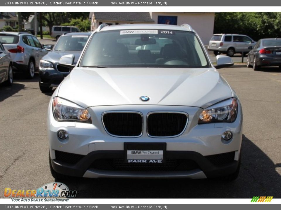 2014 BMW X1 xDrive28i Glacier Silver Metallic / Black Photo #8