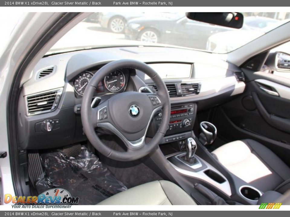 2014 BMW X1 xDrive28i Glacier Silver Metallic / Black Photo #10