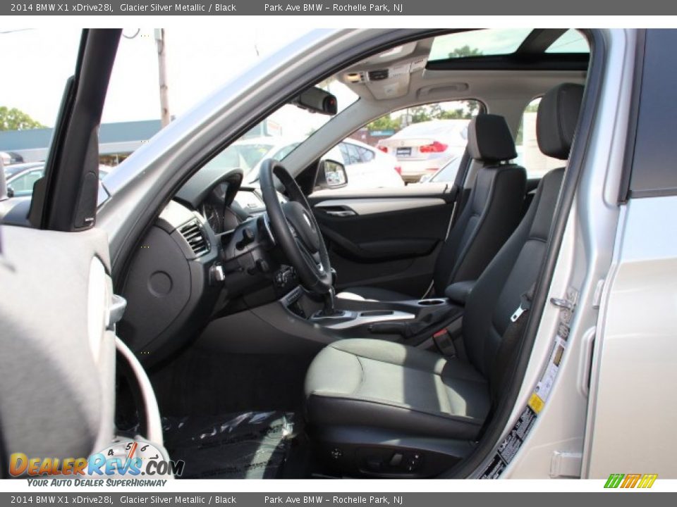 2014 BMW X1 xDrive28i Glacier Silver Metallic / Black Photo #11