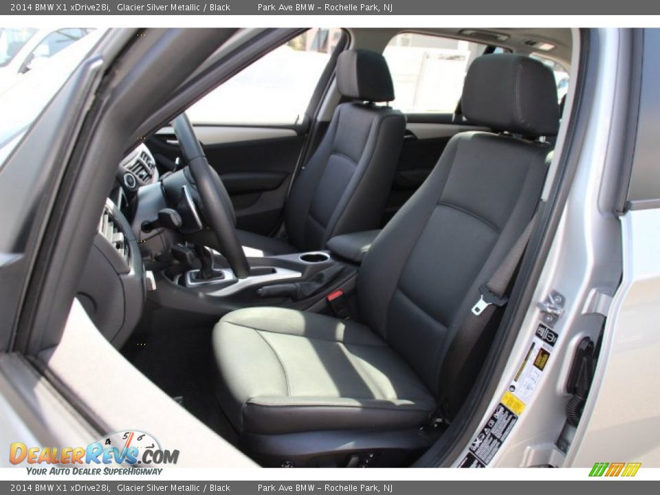 2014 BMW X1 xDrive28i Glacier Silver Metallic / Black Photo #12