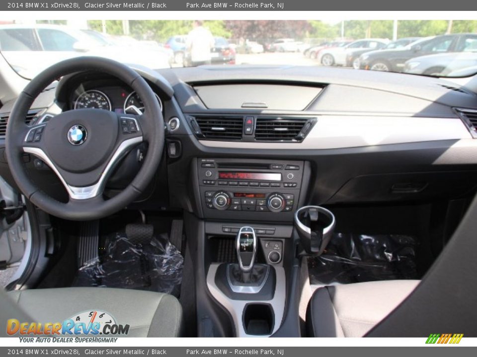 2014 BMW X1 xDrive28i Glacier Silver Metallic / Black Photo #14