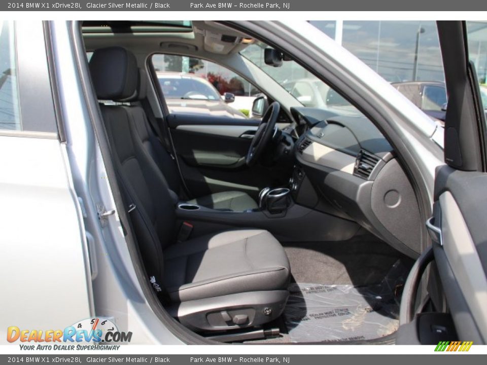 2014 BMW X1 xDrive28i Glacier Silver Metallic / Black Photo #27