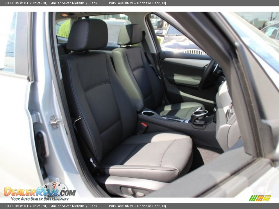 2014 BMW X1 xDrive28i Glacier Silver Metallic / Black Photo #28