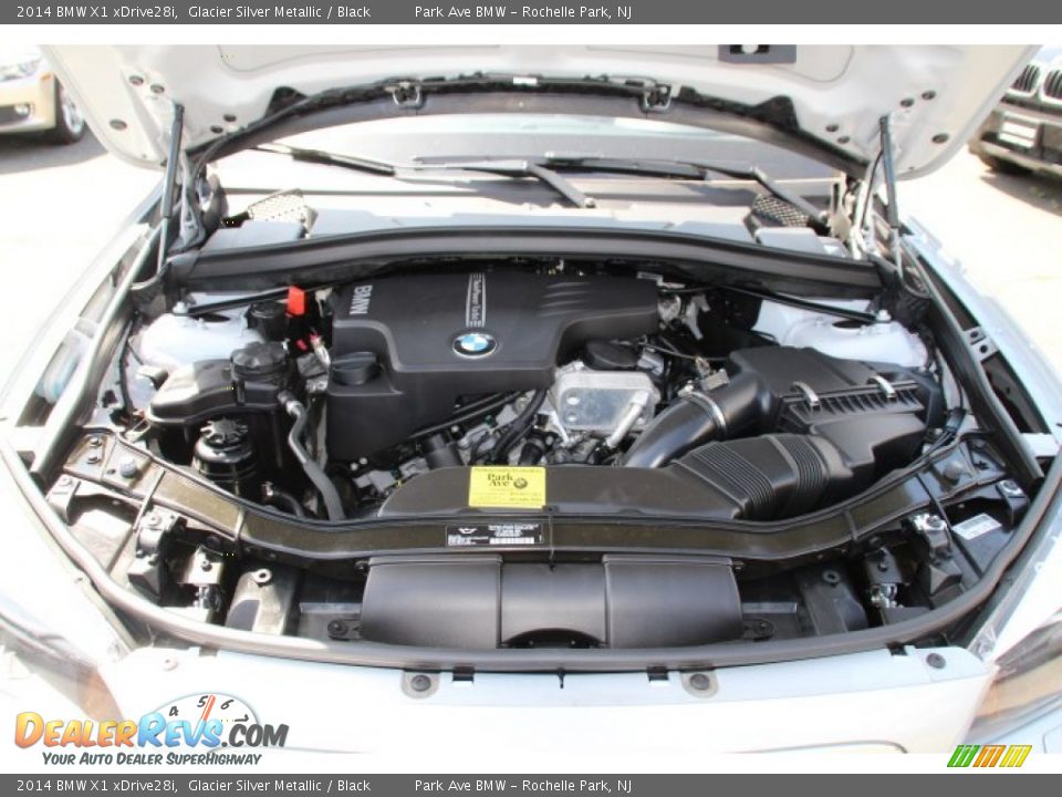 2014 BMW X1 xDrive28i Glacier Silver Metallic / Black Photo #29
