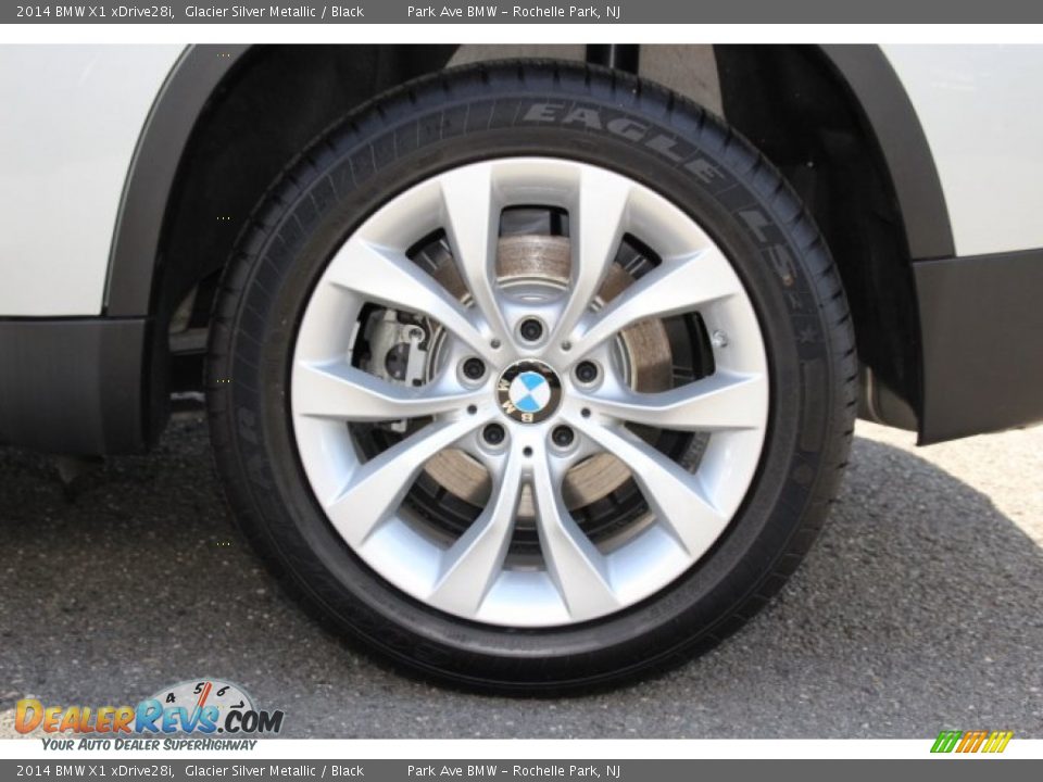 2014 BMW X1 xDrive28i Glacier Silver Metallic / Black Photo #31
