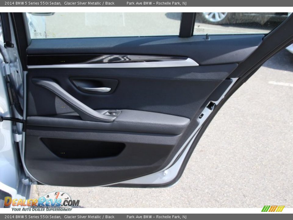 2014 BMW 5 Series 550i Sedan Glacier Silver Metallic / Black Photo #23