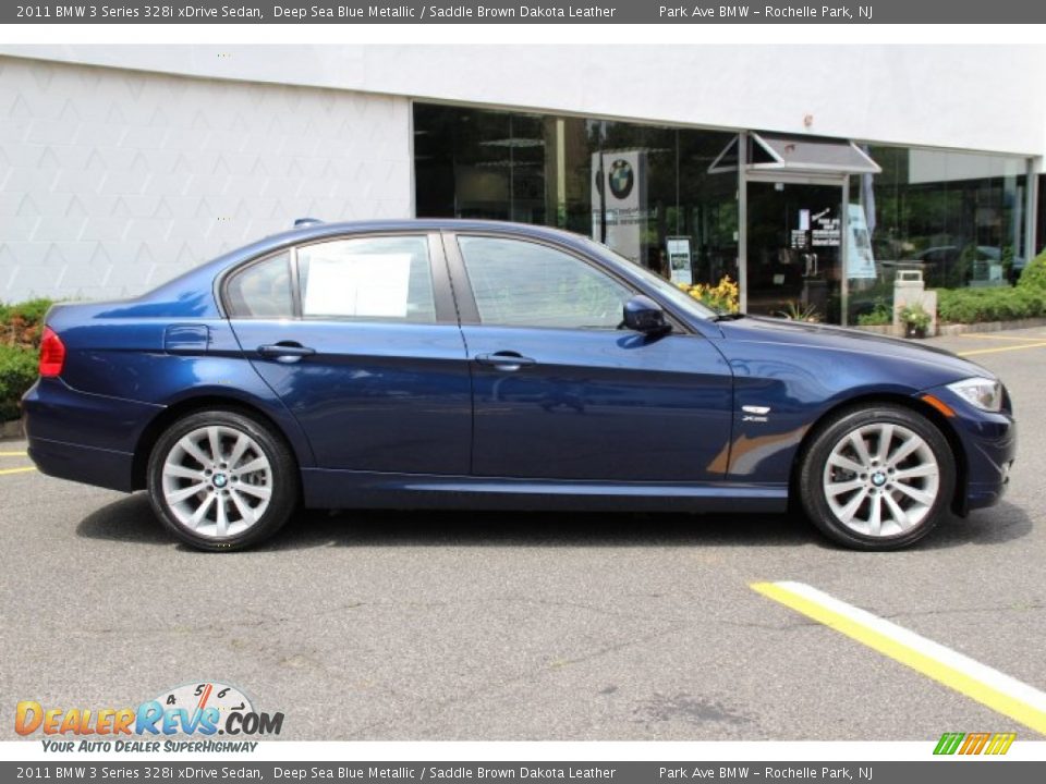2011 BMW 3 Series 328i xDrive Sedan Deep Sea Blue Metallic / Saddle Brown Dakota Leather Photo #2
