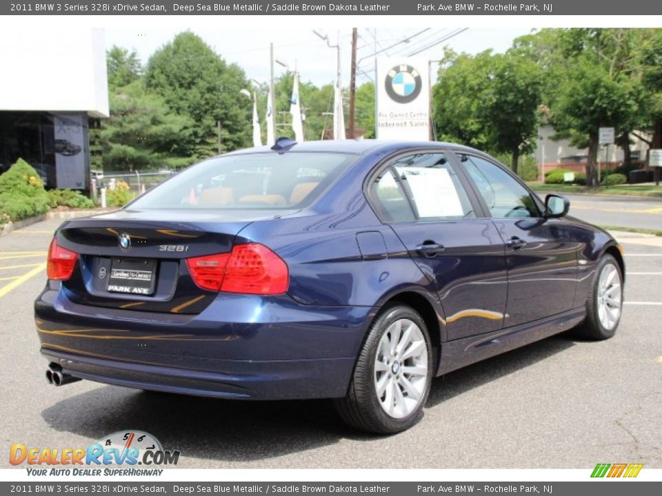 2011 BMW 3 Series 328i xDrive Sedan Deep Sea Blue Metallic / Saddle Brown Dakota Leather Photo #3