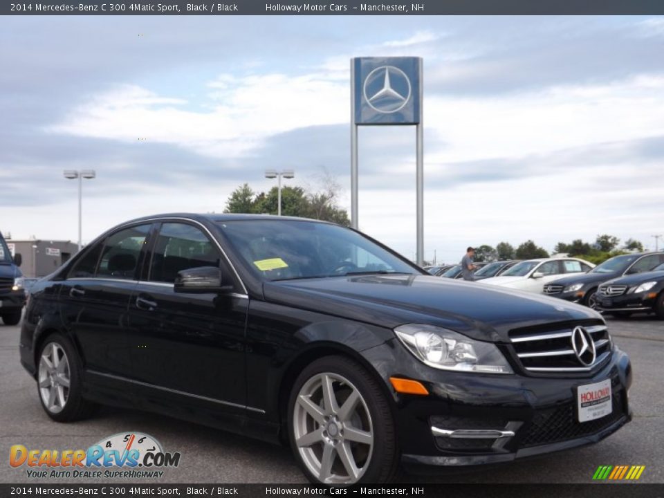 2014 Mercedes-Benz C 300 4Matic Sport Black / Black Photo #3