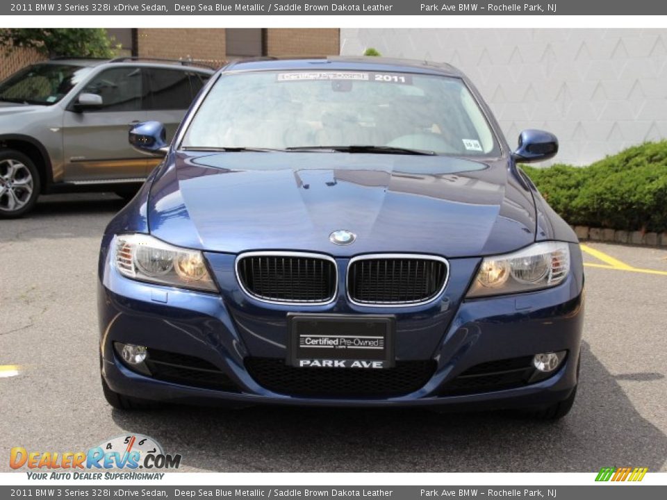 2011 BMW 3 Series 328i xDrive Sedan Deep Sea Blue Metallic / Saddle Brown Dakota Leather Photo #8