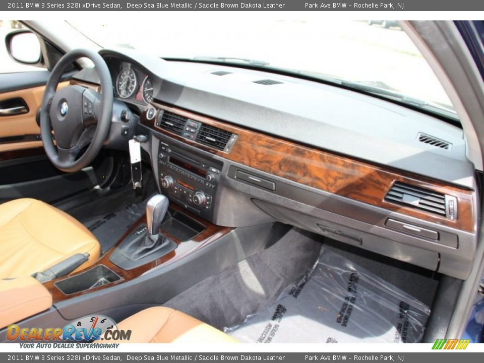 2011 BMW 3 Series 328i xDrive Sedan Deep Sea Blue Metallic / Saddle Brown Dakota Leather Photo #26