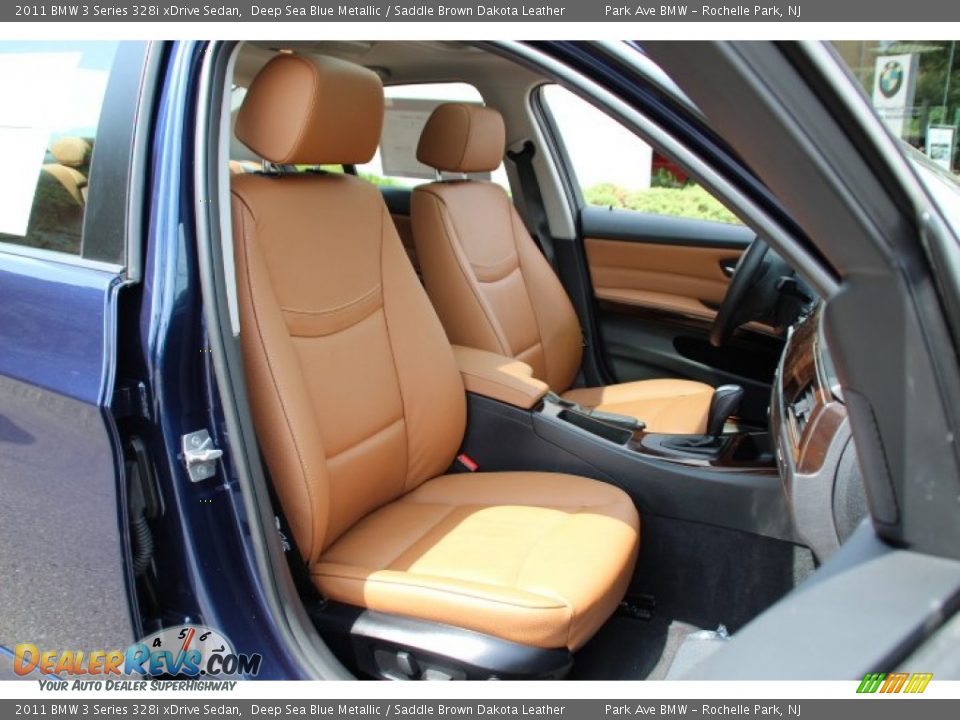 2011 BMW 3 Series 328i xDrive Sedan Deep Sea Blue Metallic / Saddle Brown Dakota Leather Photo #28