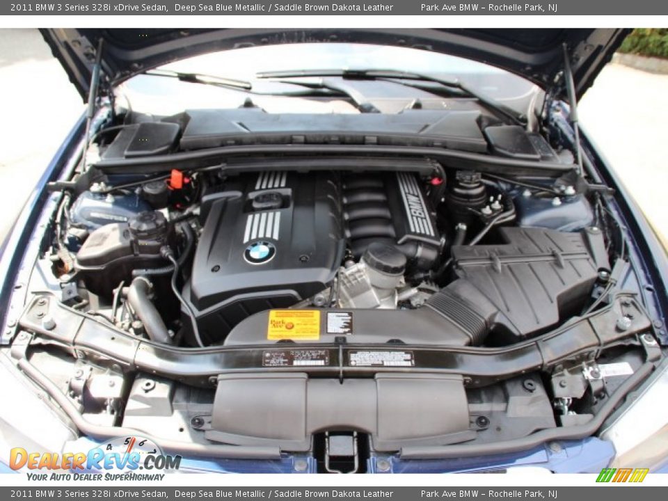 2011 BMW 3 Series 328i xDrive Sedan Deep Sea Blue Metallic / Saddle Brown Dakota Leather Photo #29