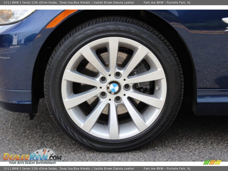 2011 BMW 3 Series 328i xDrive Sedan Deep Sea Blue Metallic / Saddle Brown Dakota Leather Photo #31