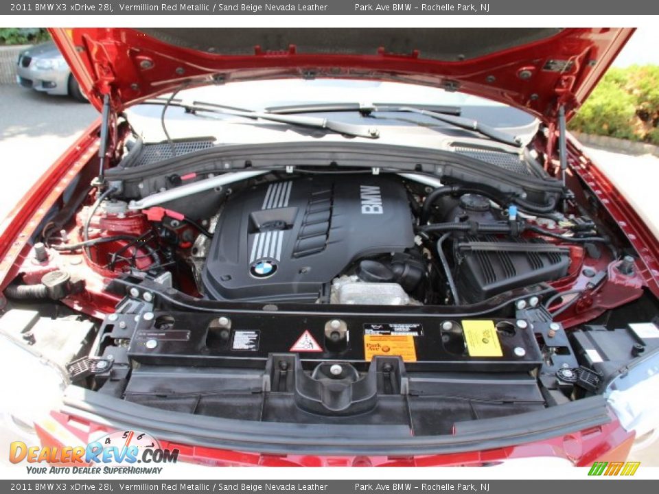2011 BMW X3 xDrive 28i Vermillion Red Metallic / Sand Beige Nevada Leather Photo #29