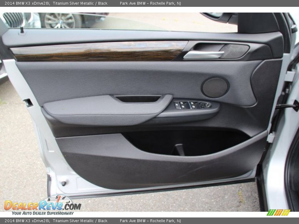2014 BMW X3 xDrive28i Titanium Silver Metallic / Black Photo #9
