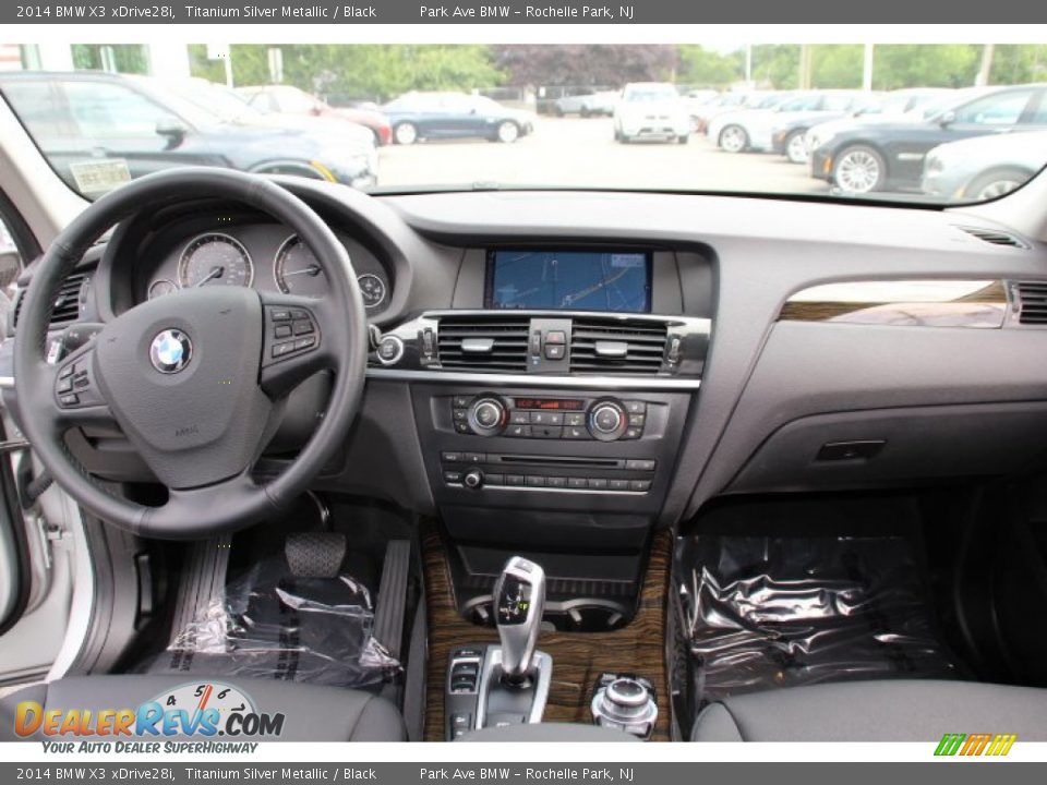 2014 BMW X3 xDrive28i Titanium Silver Metallic / Black Photo #14
