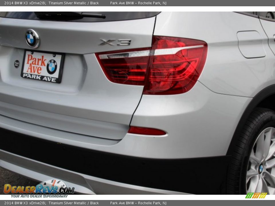 2014 BMW X3 xDrive28i Titanium Silver Metallic / Black Photo #22