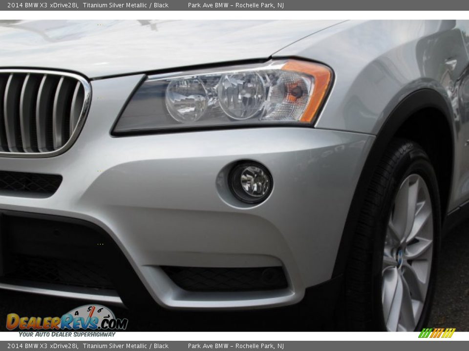 2014 BMW X3 xDrive28i Titanium Silver Metallic / Black Photo #30