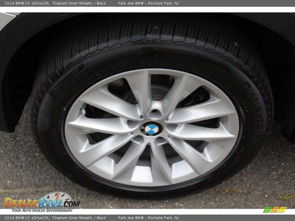 2014 BMW X3 xDrive28i Titanium Silver Metallic / Black Photo #32